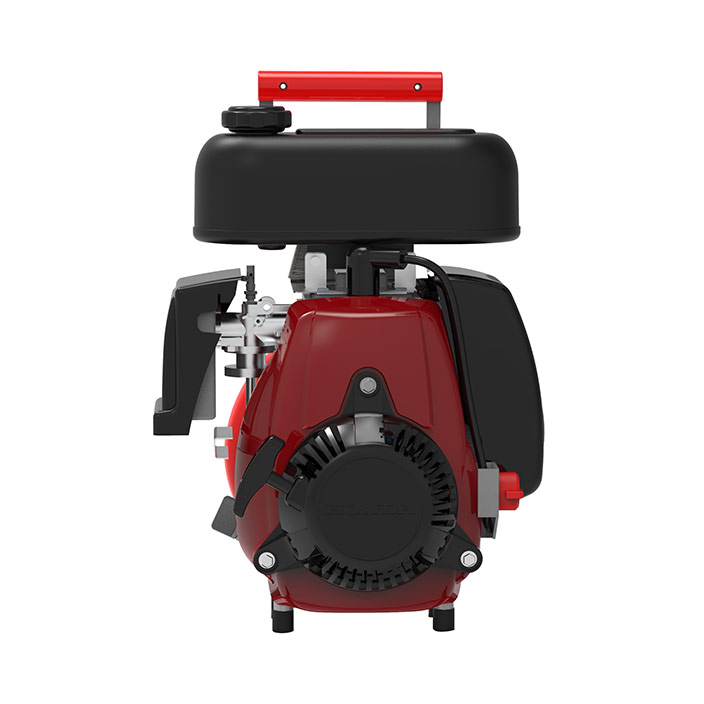 NOMAD P1 &ndash; rear elevation showing the pump inlet
