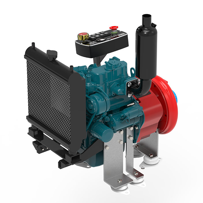 NOMAD P5d &ndash; three-quarter view from the radiator end