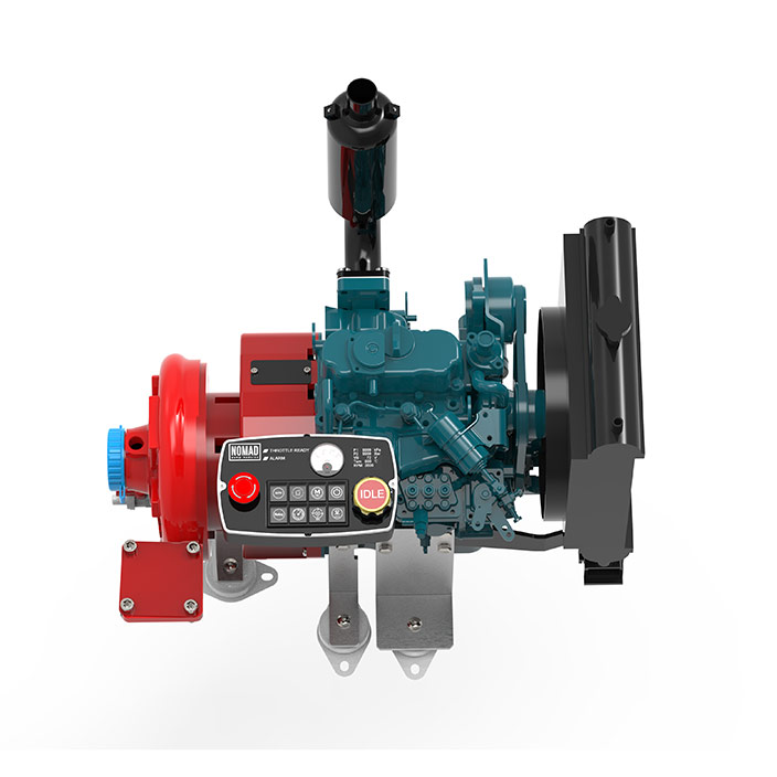 NOMAD P5d &ndash; raised three-quarter view over the control head