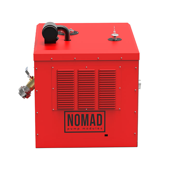 NOMAD P5d-M &ndash; right side of the enclosure with cooling louvres